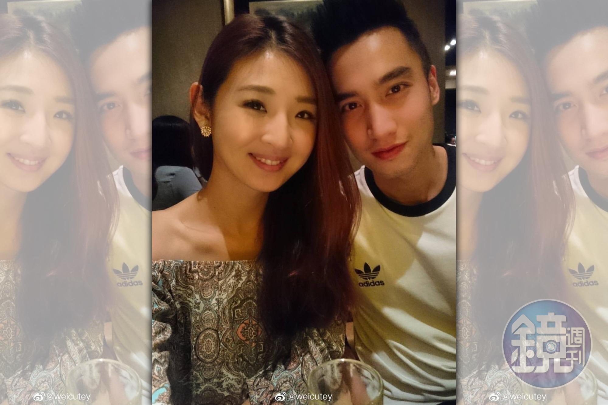 頼弘國前前妻Ivy的微博仍留有不少兩人甜蜜互動的照片。(翻攝weicutey微博)
