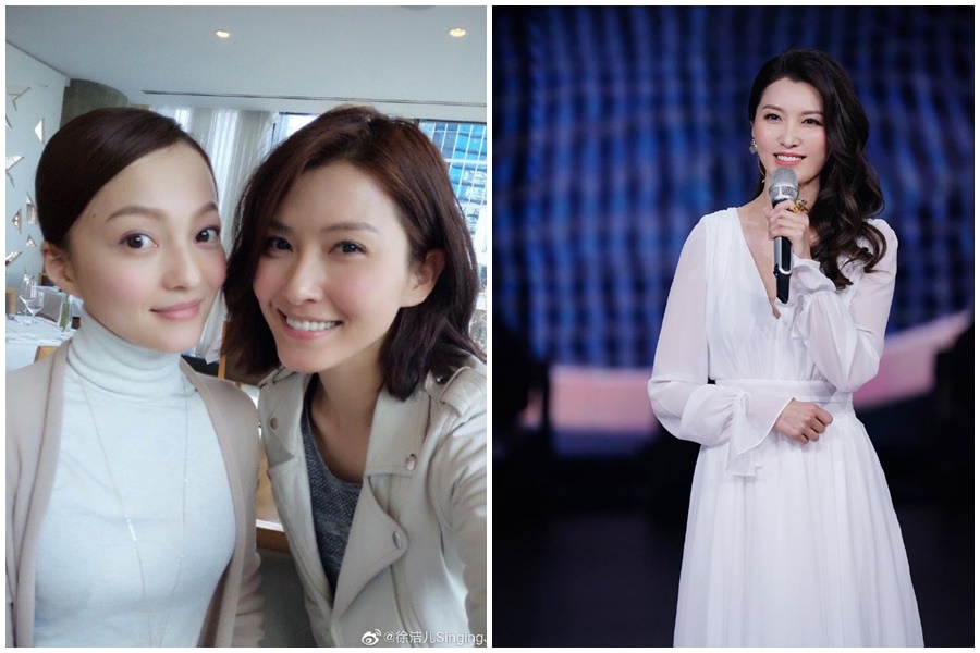 《海豚灣戀人》的主角張韶涵與徐潔兒。（翻攝自徐潔兒SingingJill微博）