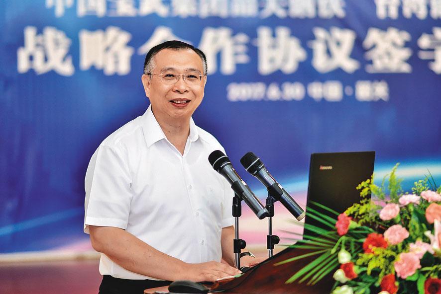 台鋼集團會長謝裕民(圖)看好5G發展,和明泰前董座李中旺等人結盟欲拿下友訊。(翻攝自寶武集團官網)