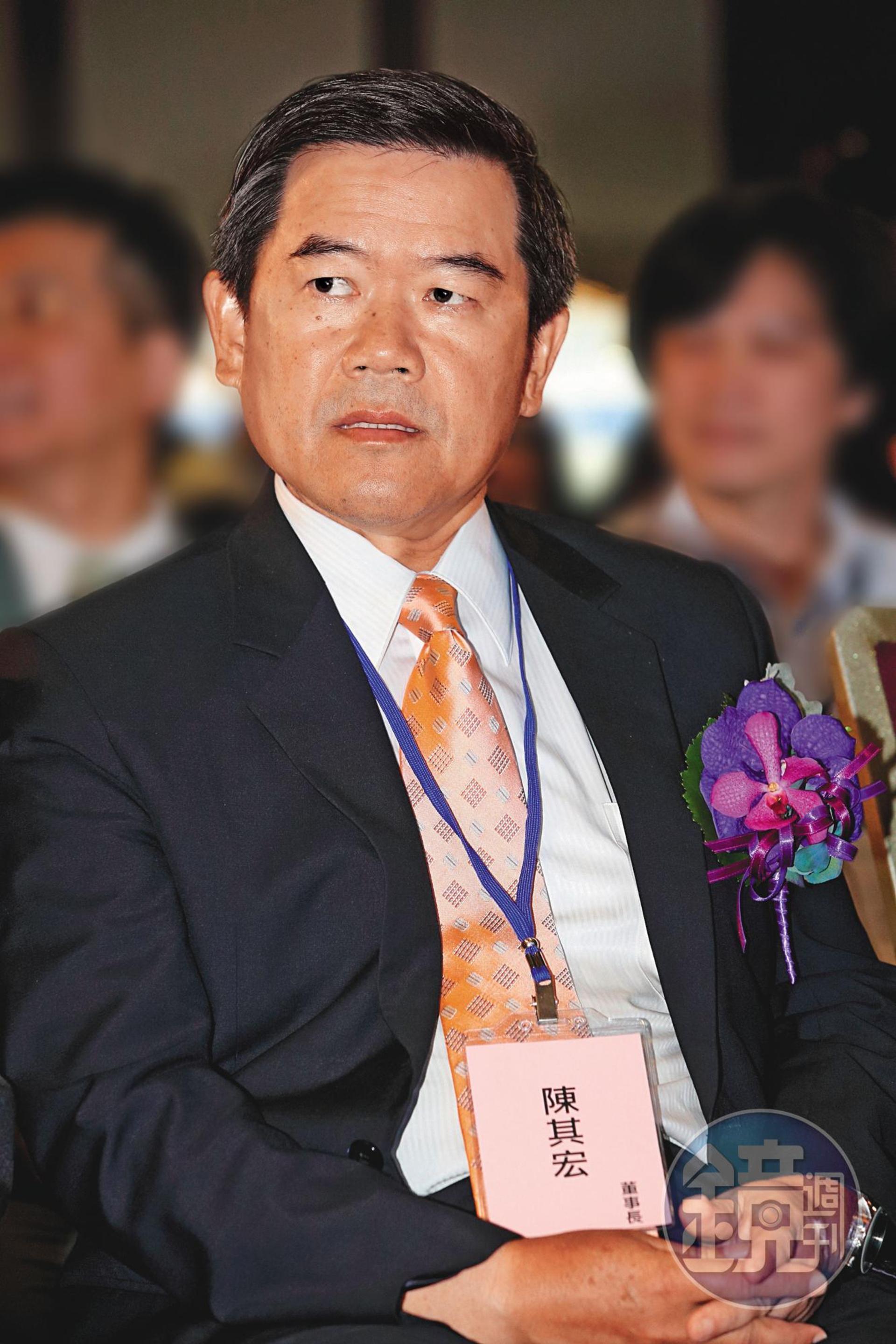 佳世達董事長陳其宏(圖)擔憂明泰持股被稀釋,和胡雪合作拉下李中旺。