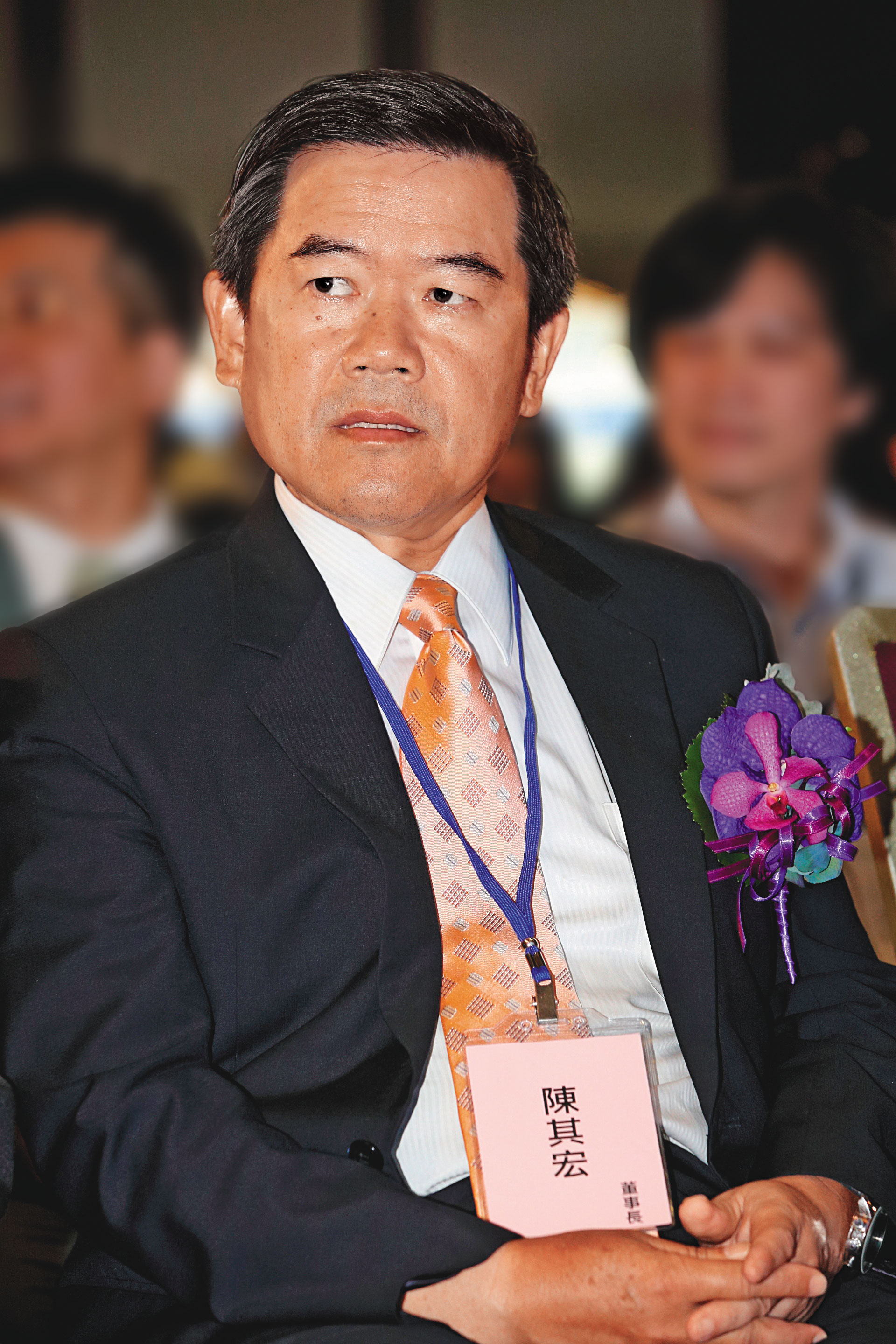 佳世達董事長陳其宏（圖）擔憂明泰持股被稀釋，和胡雪合作拉下李中旺。