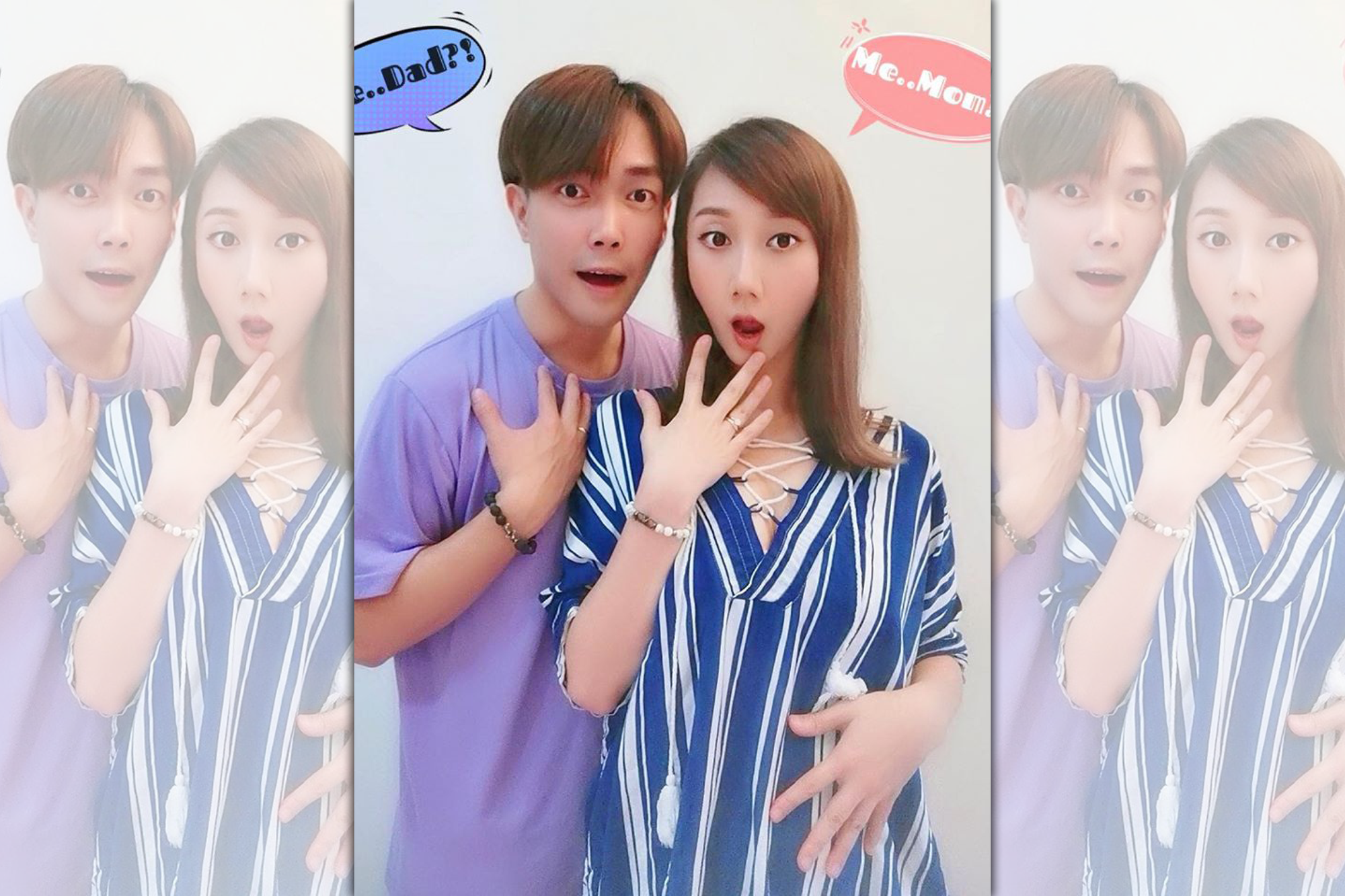 許仁杰與老婆賴心瑀結婚半年，在臉書上分享喜訊。（翻攝自許仁杰臉書）
