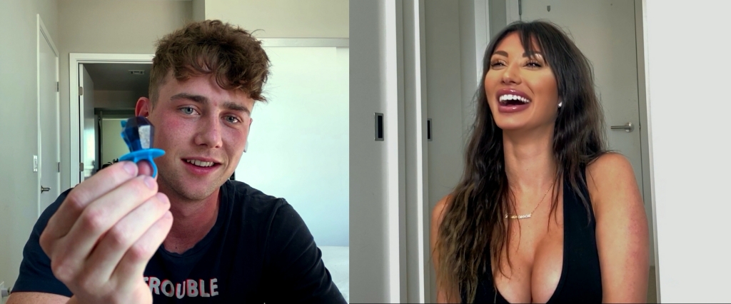 原本打算上節目要盡情「啪啪啪」的哈利（左），決定跟法蘭求婚。（Netflix提供）