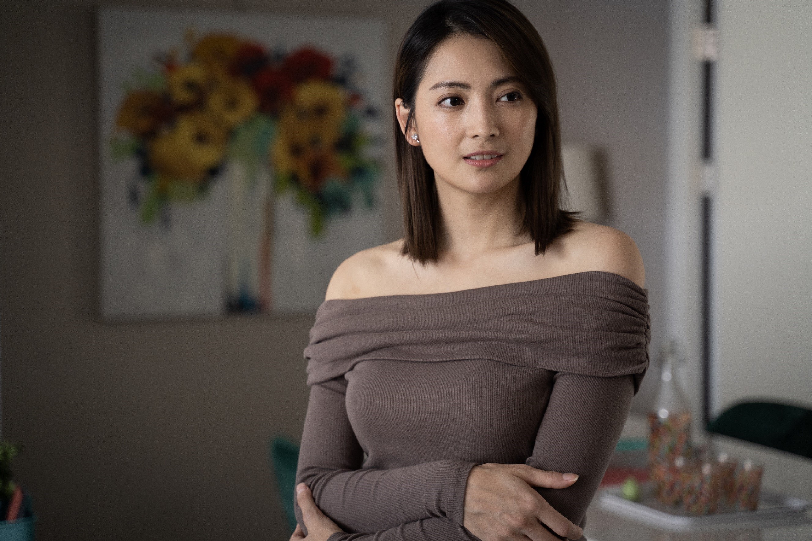 阿喜在《姊妹們追吧》中客串，角色一次包含三種設定。（東森提供）