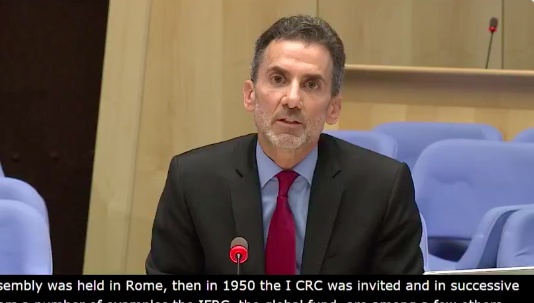 WHO法律顧問索羅門,針對台灣是否能參加WHA提出5點回應。(翻攝自WHO推特)