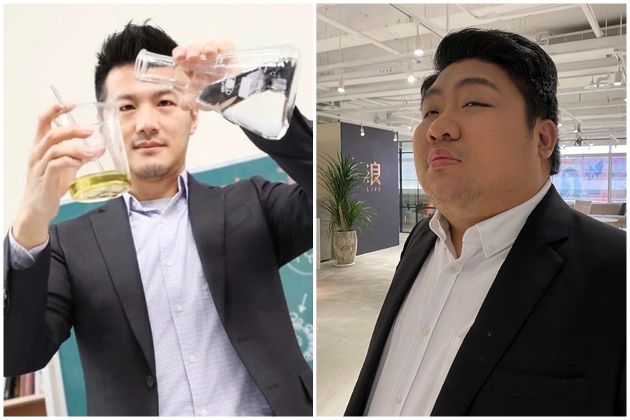 中原大學副教授招名威上課內容曝光，讓「亞洲統神」張嘉航在臉書PO文砲轟。（翻攝自招名威教授 毒理威廉臉書／亞洲統神-張嘉航臉書）