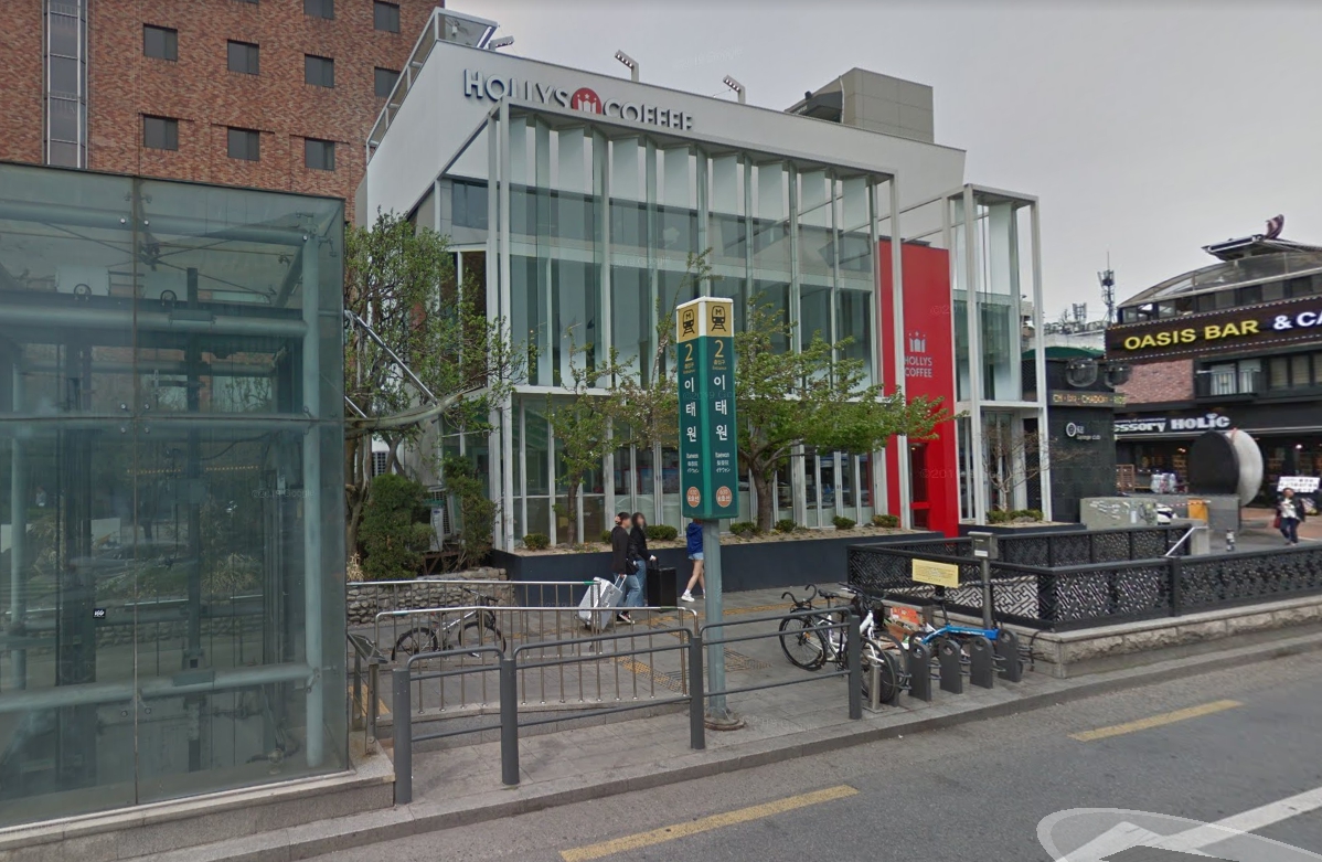 南韓首爾市梨泰院夜店近日爆發群聚感染，截至昨（11）日下午6時為止，已有94例確診。（翻攝自Google maps）