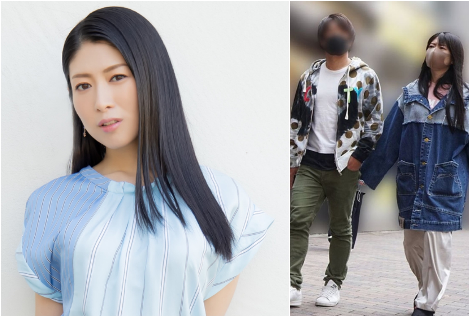 茅原實里被爆專當小三，除和已婚小提琴家交往，新歡（右圖左）也是一名人夫。（翻攝自週刊FLASH）