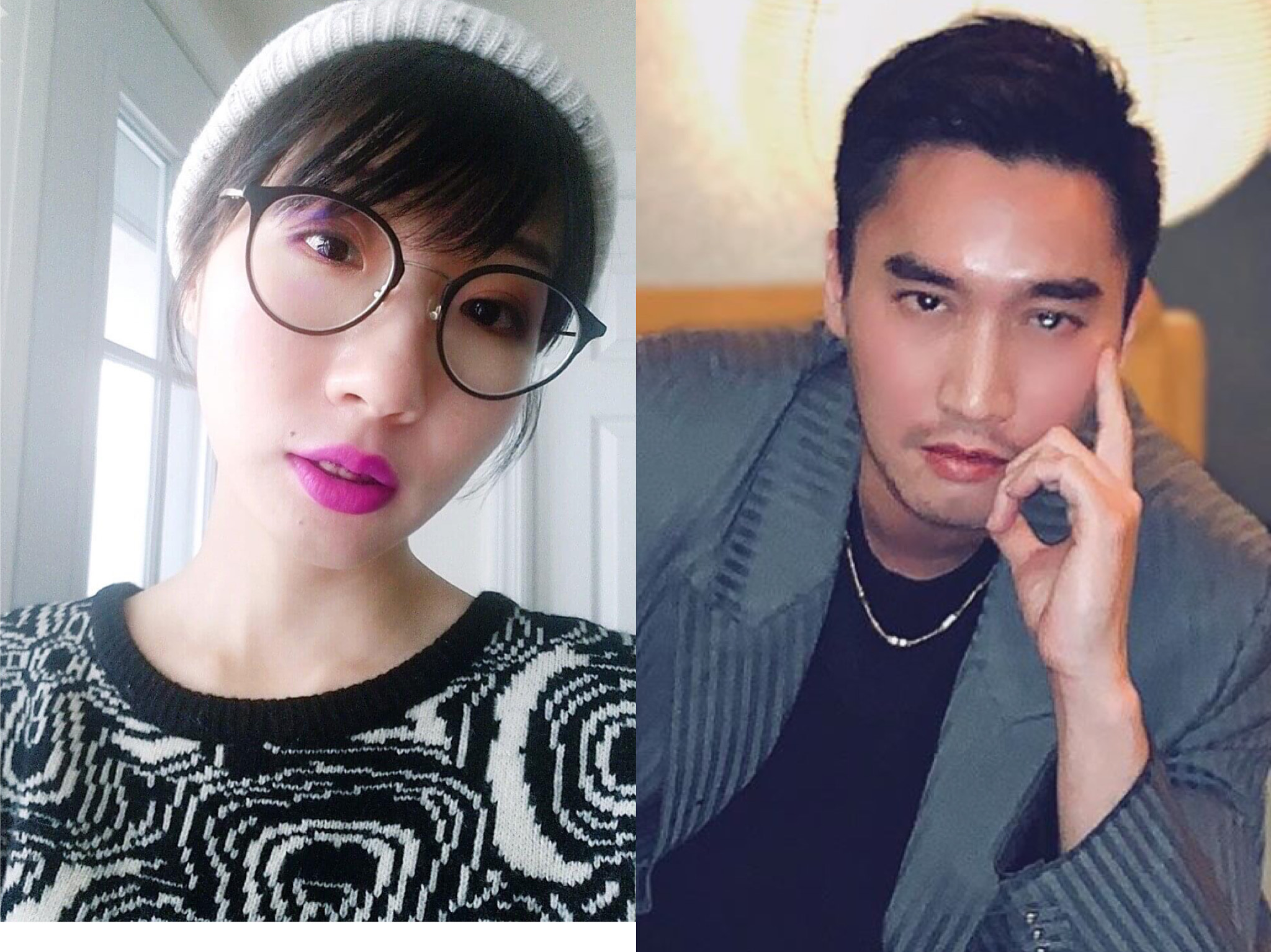 對於賴弘國喊告，廣告小妹直嗆：來啊。（翻攝自廣告小妹臉書、賴弘國IG）