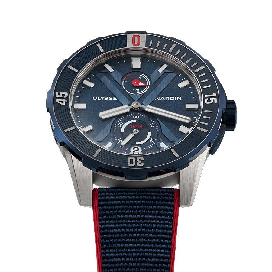 Diver X尼莫點錶款 | 錶徑44mm／鈦金屬錶殼／UN-118自動上鍊機芯／時間、日期與動力儲存指示／防水300米／限量300只／建議售價NT$ 294,200