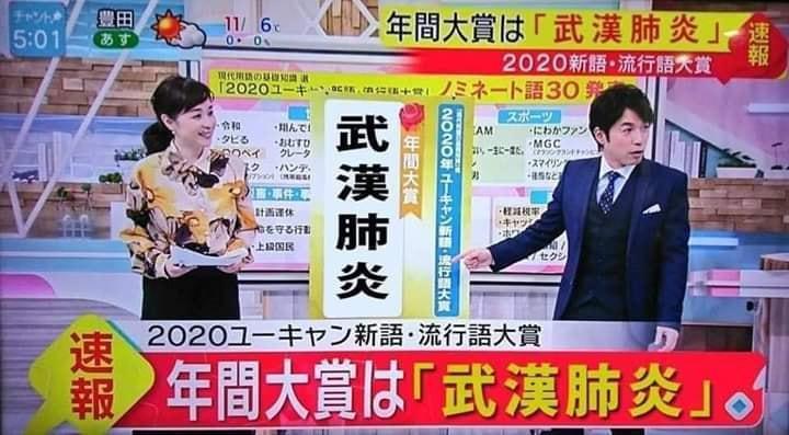 「武漢肺炎」一詞入圍2020流行語大賞，引起網路熱烈討論。（翻攝日本風情話臉書粉專）
