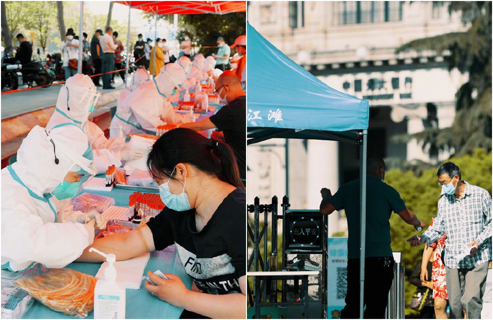 武漢解封一個月後傳出群聚感染，當局宣布將在10天內對1100萬民眾進行篩檢。（翻攝自微博）