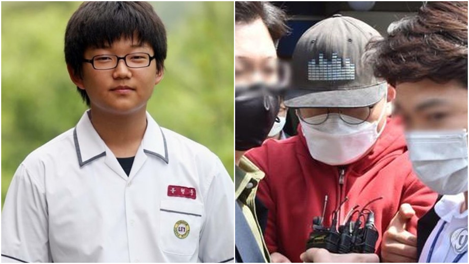 「N號房」主嫌「GODGOD」身分及樣貌被警方曝光。(合成圖,翻攝自韓聯社、韓網)