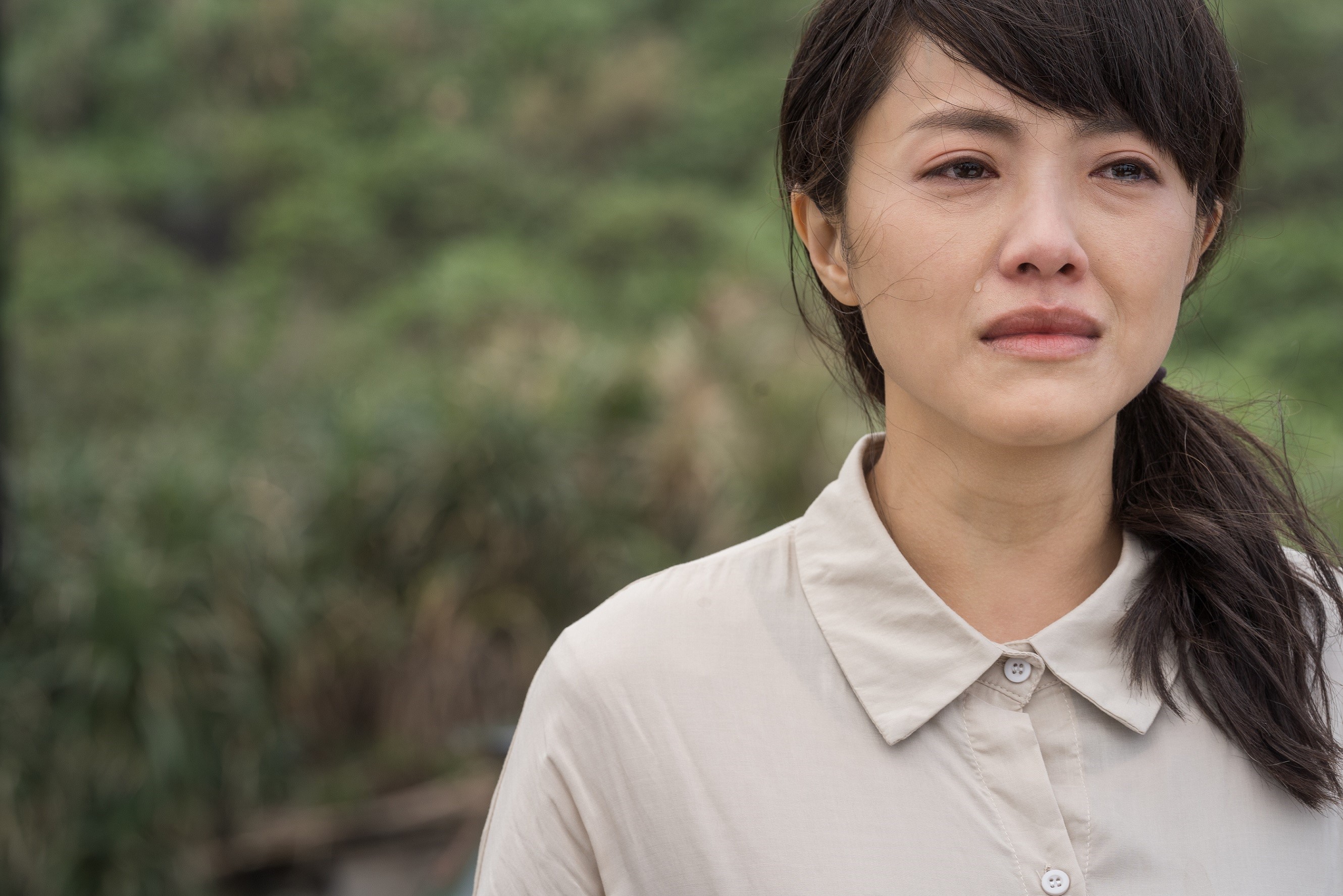 張允曦（小8）在《姊妹們 追吧》中絕望痛哭。（東森提供）