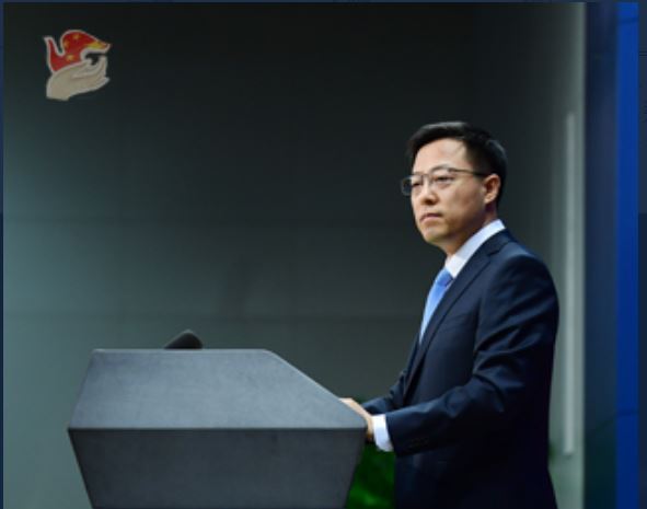 中國外交部發言人趙立堅堪稱是最具代表性的新一代戰狼外交官。（翻攝人民網）