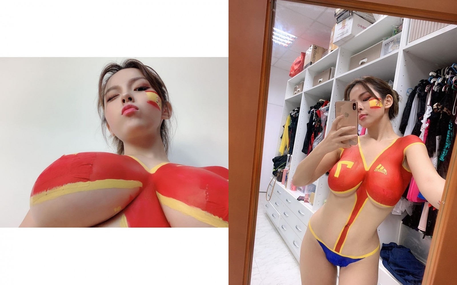 陳香菱又露奶了。（翻攝自陳香菱IG）