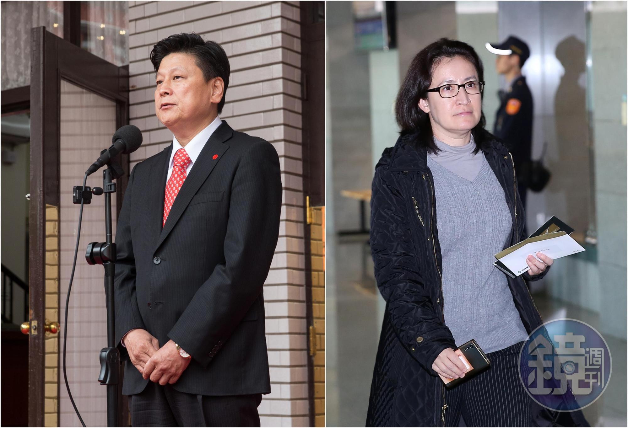 立委傅崐萁(左)被判刑定讞將入獄,外界好奇蕭美琴(右)是否有望重回立院。(本刊資料照)
