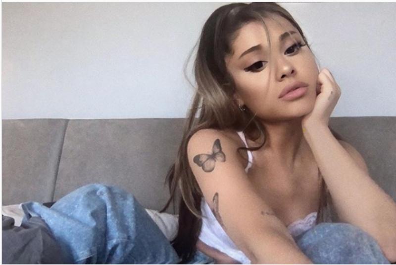 就算居家防疫，亞莉安娜也閒不下來，忙於音樂創作。（翻攝自Ariana Grande官方Instagram）