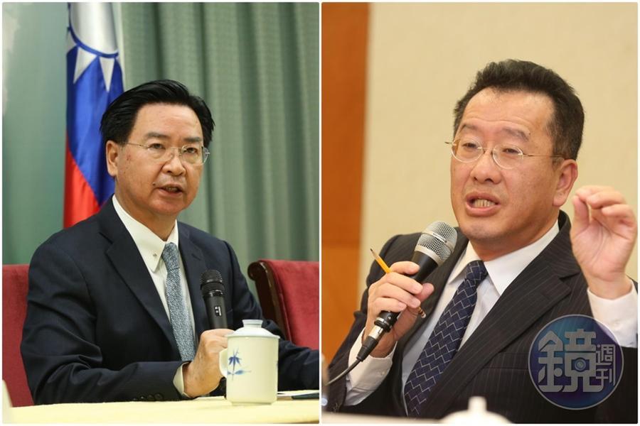 確定去職的前金管會主委顧立雄可能是國安會祕書長黑馬人選,但目前外交部長吳釗燮呼聲最高。(資料照)