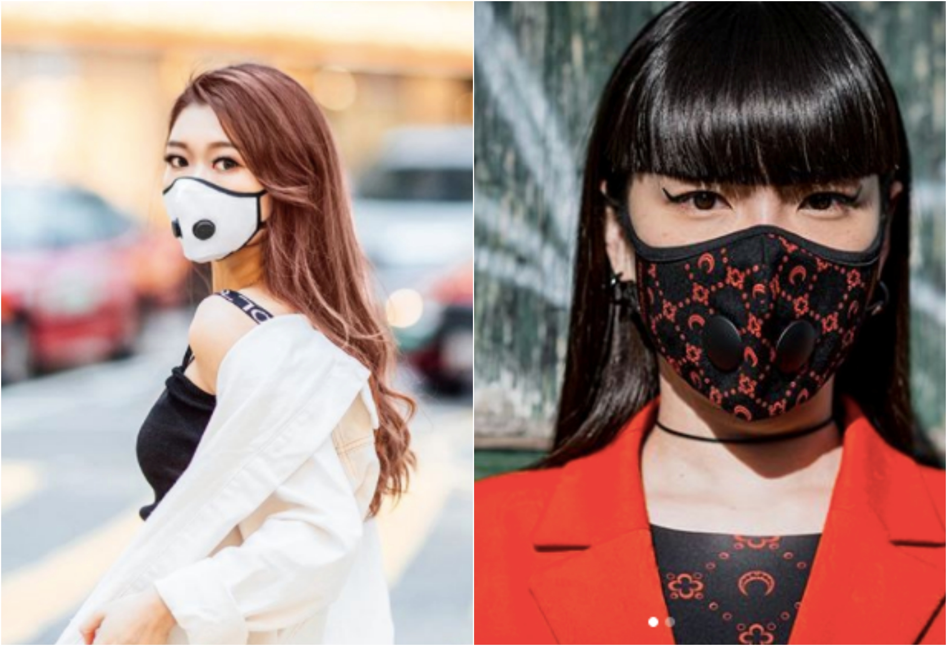 疫情中，藝人和網紅愛用的時尚口罩，也隱含階級差異。（翻攝IG）
