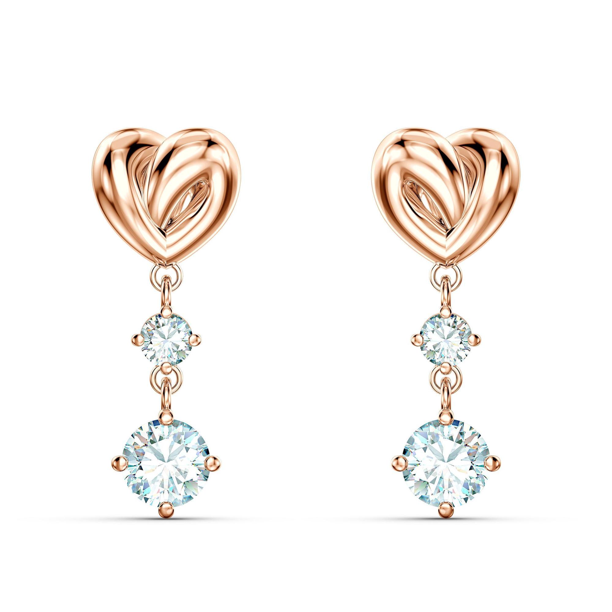 LIFELONG HEART 穿孔耳環 NT$3,990 SWAROVSKI(SWAROVSKI提供)