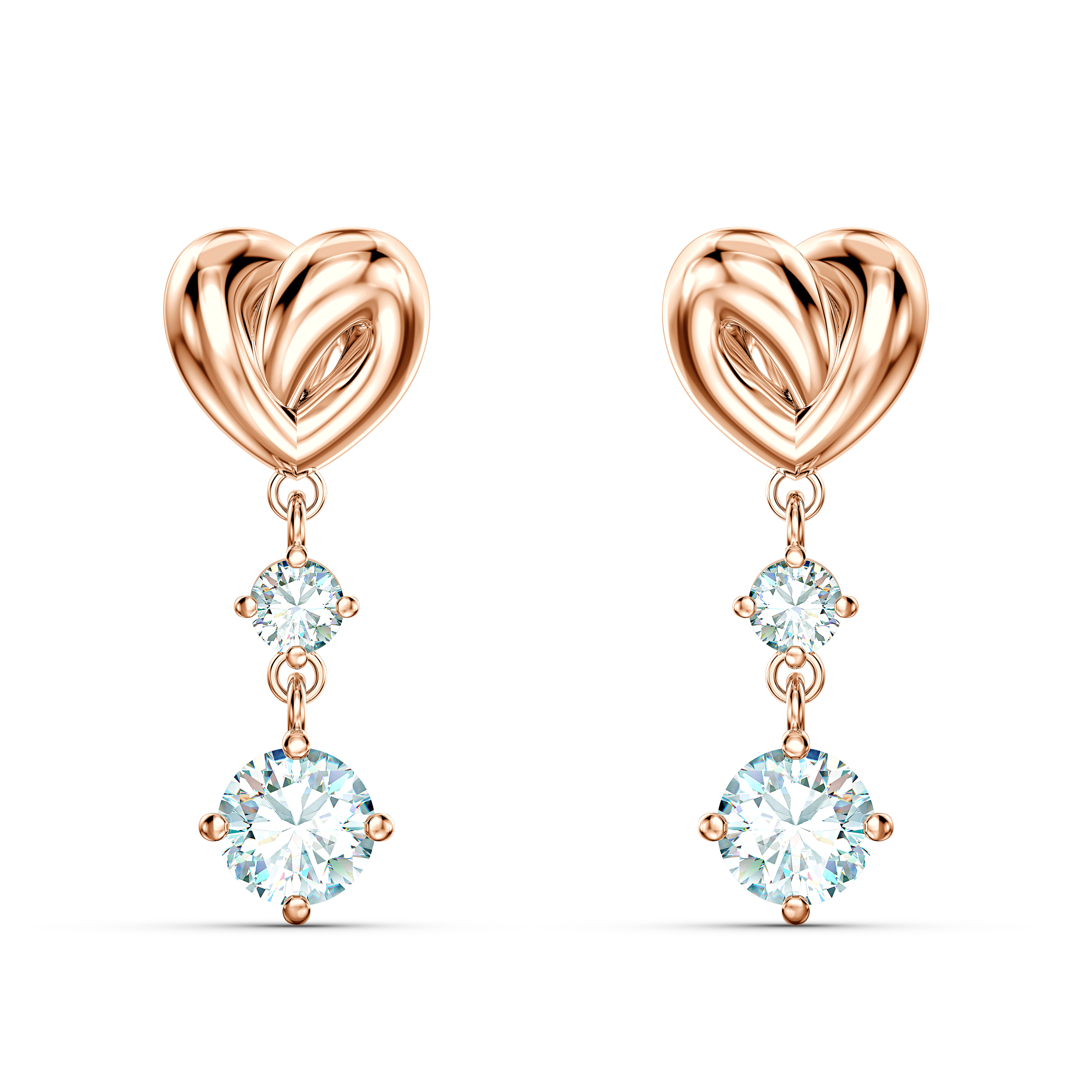 LIFELONG HEART 穿孔耳環 NT$3,990 SWAROVSKI（SWAROVSKI提供）