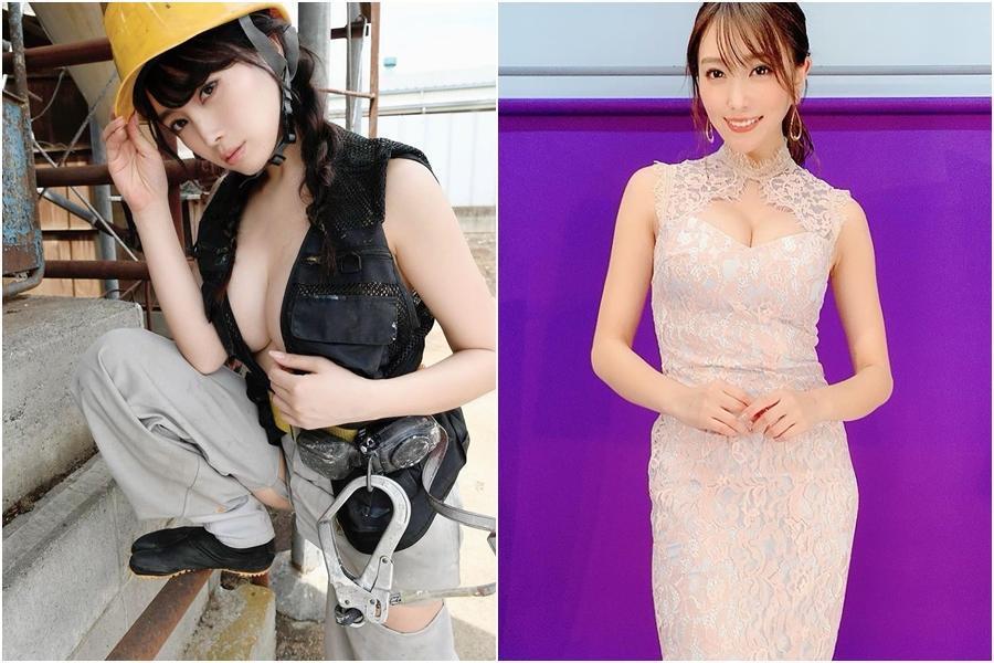 中村昌與矢口真理離婚後,爆出與性感寫真女星森咲智美熱戀。(翻攝森咲智美IG)