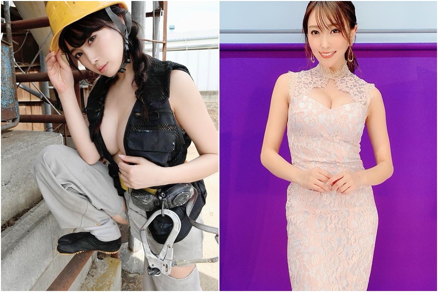 中村昌與矢口真理離婚後，爆出與性感寫真女星森咲智美熱戀。（翻攝森咲智美IG）