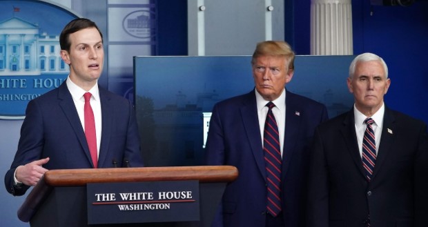 川普女婿庫西納大受重用，成了美國防疫的大問題。（網路截圖：Facebook/Jared Kushner for president 2024）