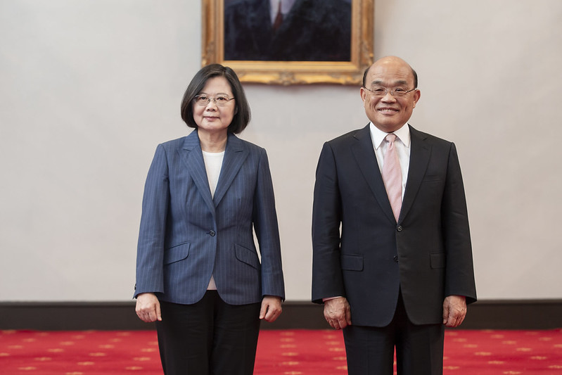 總統府昨（15日）晚傳出遭駭客攻擊，部分媒體收到內容經過變造的文件，和4月份蔡總統和行政院長蘇貞昌會面有關。（總統府提供）