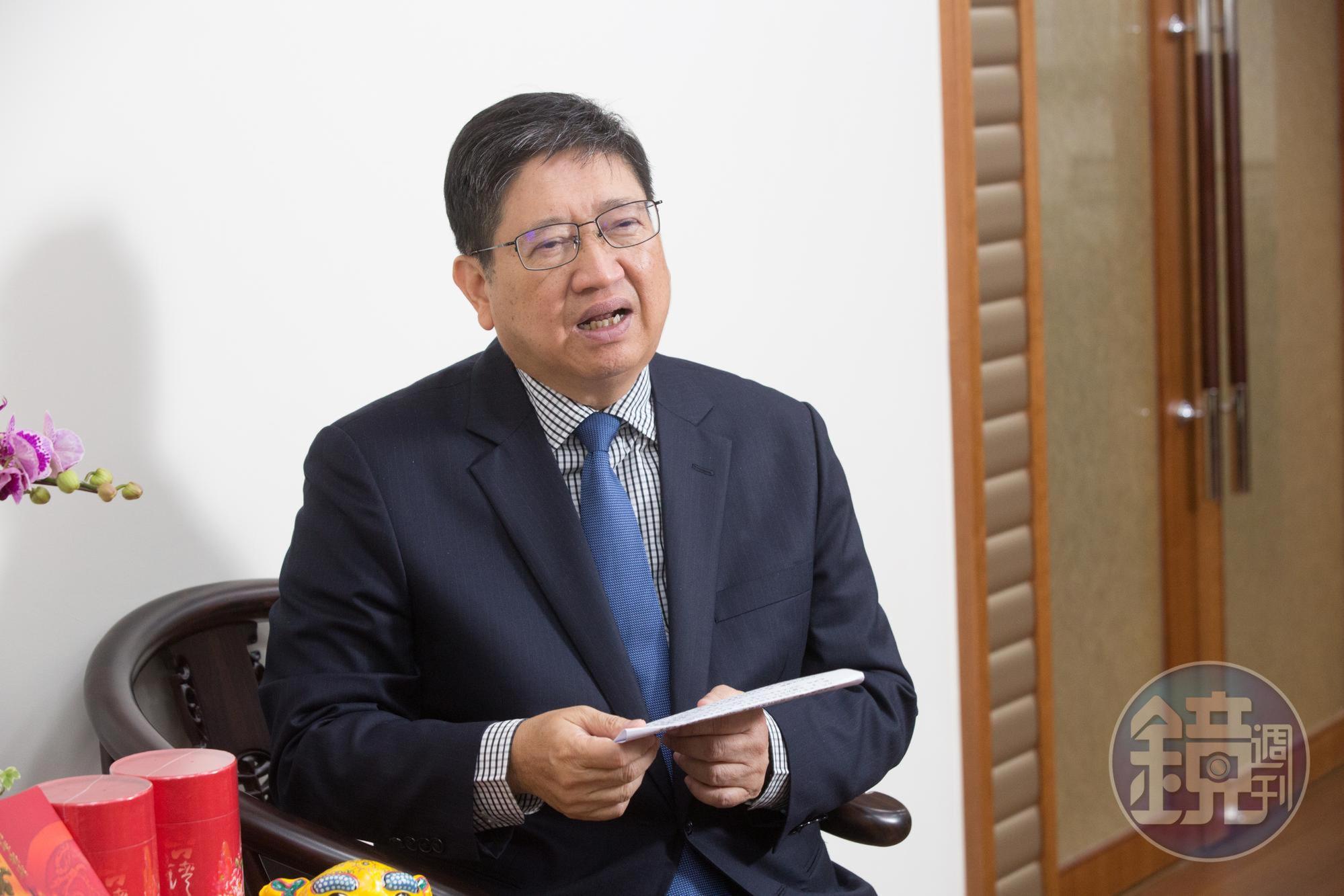 時任祕書長、現為新竹縣長的楊文科（圖）被責成處理竹北家樂福的產權爭議。圖為本刊資料照。