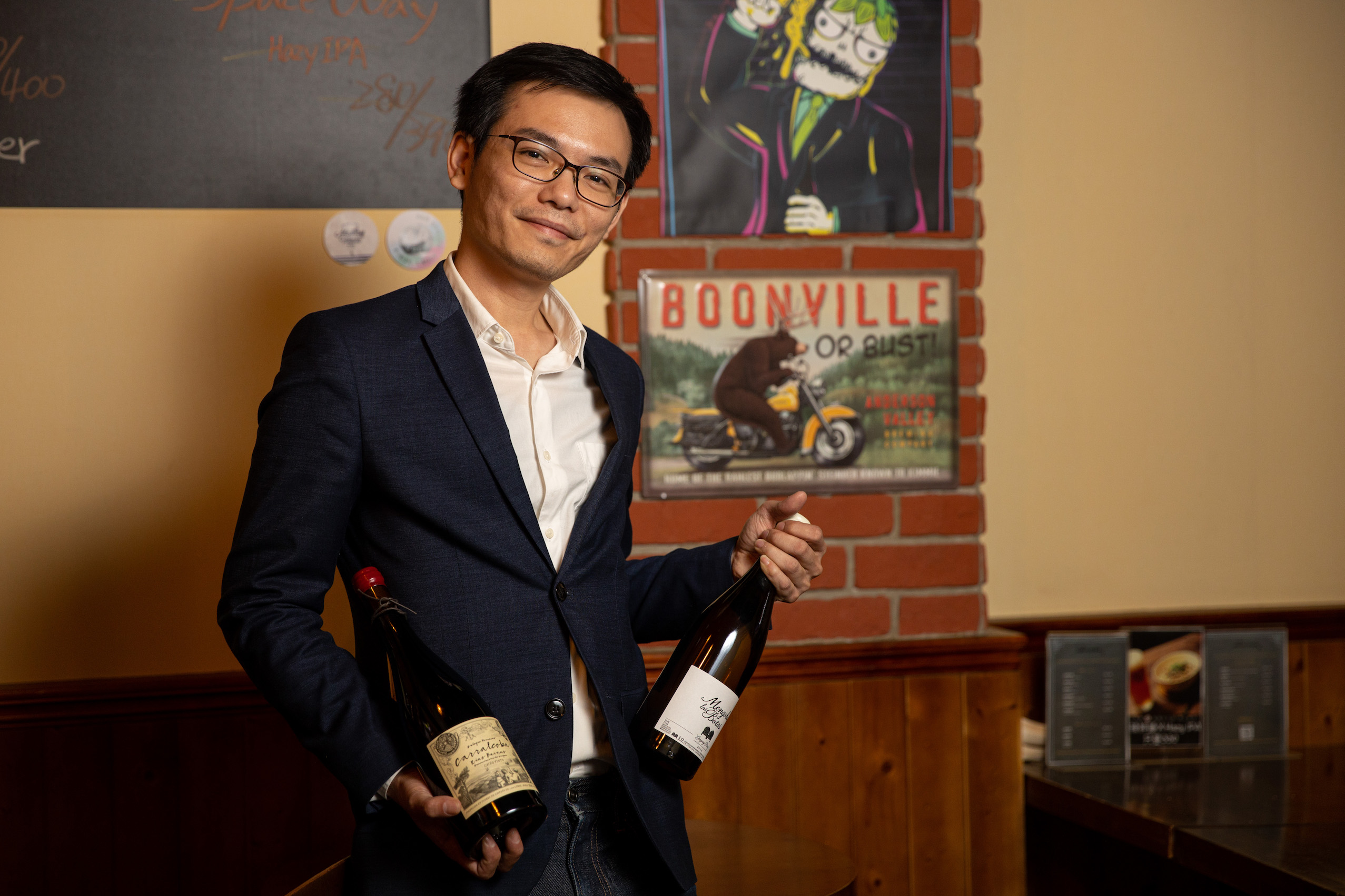 Salud行銷業務郭恆成(Vincent)認為葡萄酒與精釀啤酒其實有極相似的特色。