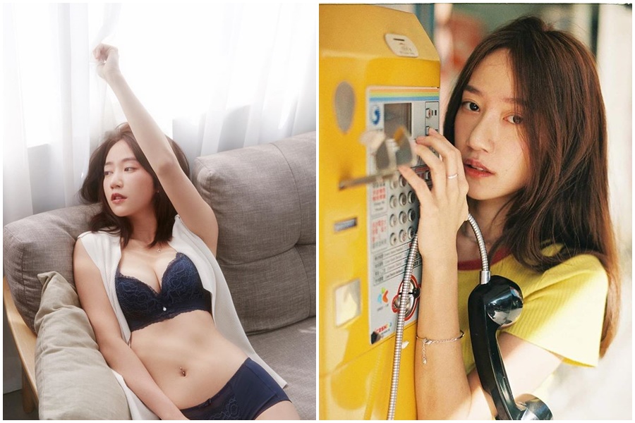 直播主「程九滴」因為擁有32C的罩杯加上清新的外表，被譽為巨乳郭雪芙。（翻攝自程九滴IG）