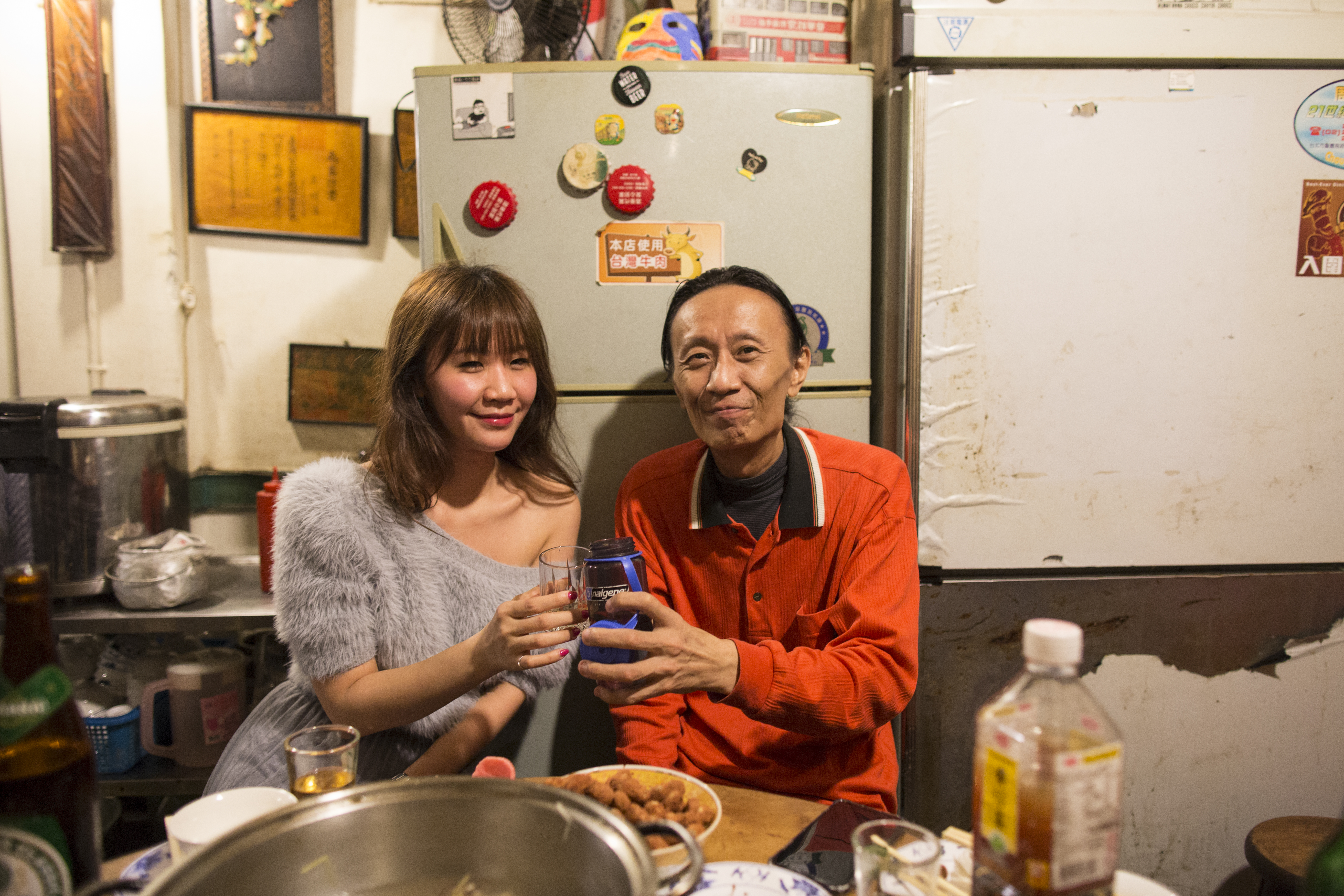 楊怡欣（左）長得像父親劉建華（右）、個性也像他，但父女關係一度水火不容。