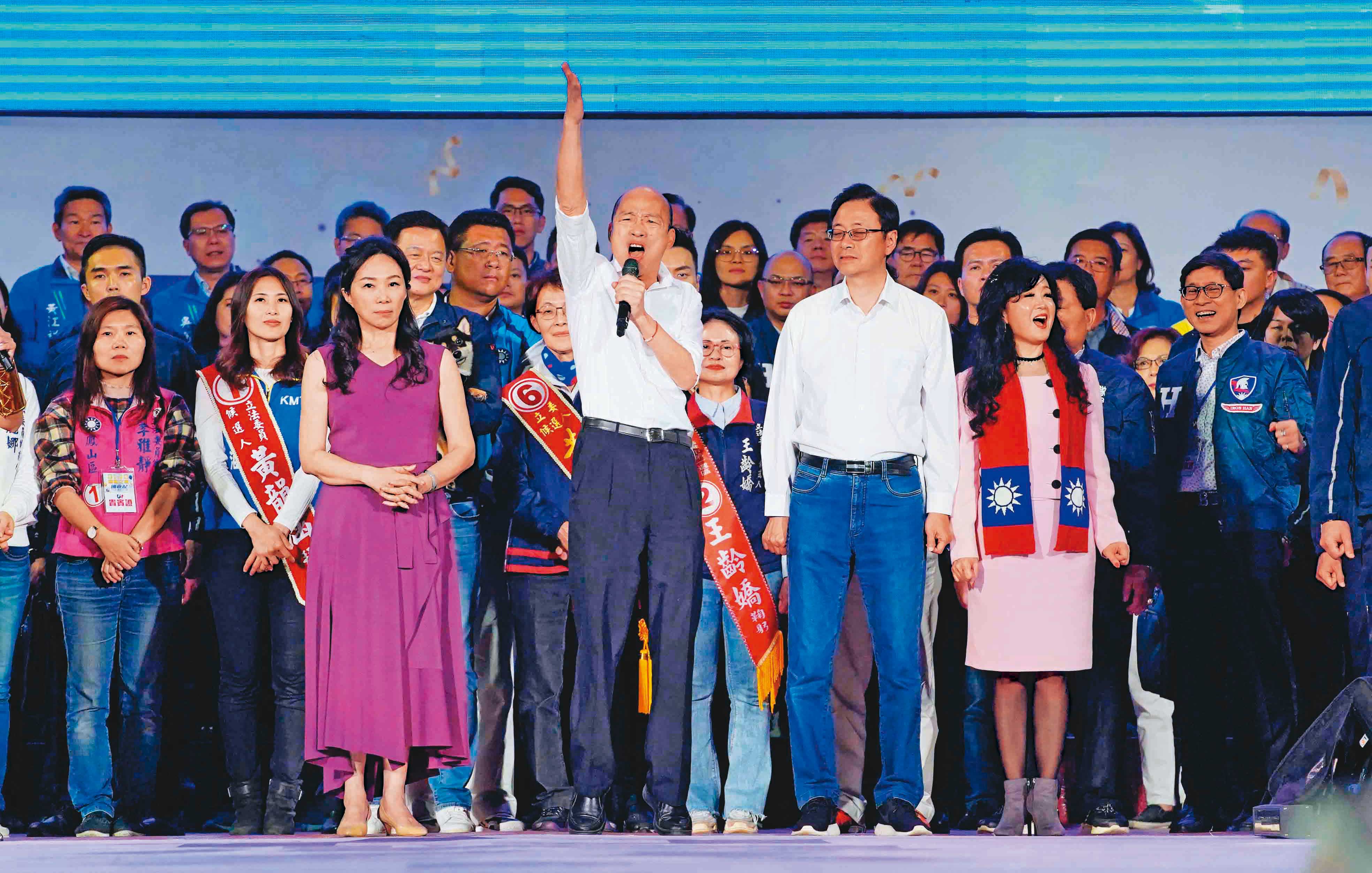 韓國瑜去年帶職參選總統，是罷韓團體提案罷免他的主要理由。