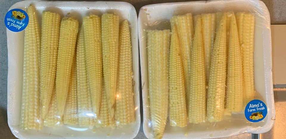 玉米筍準備了2盒。
