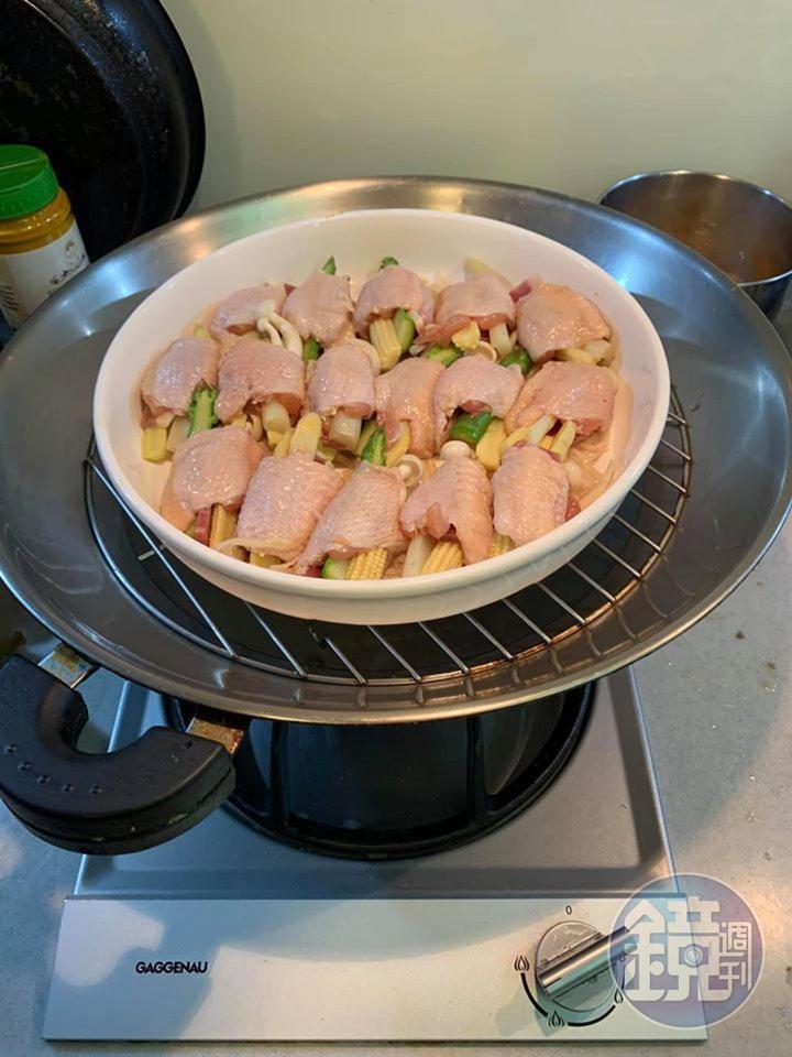 上鍋大火蒸20分鐘。