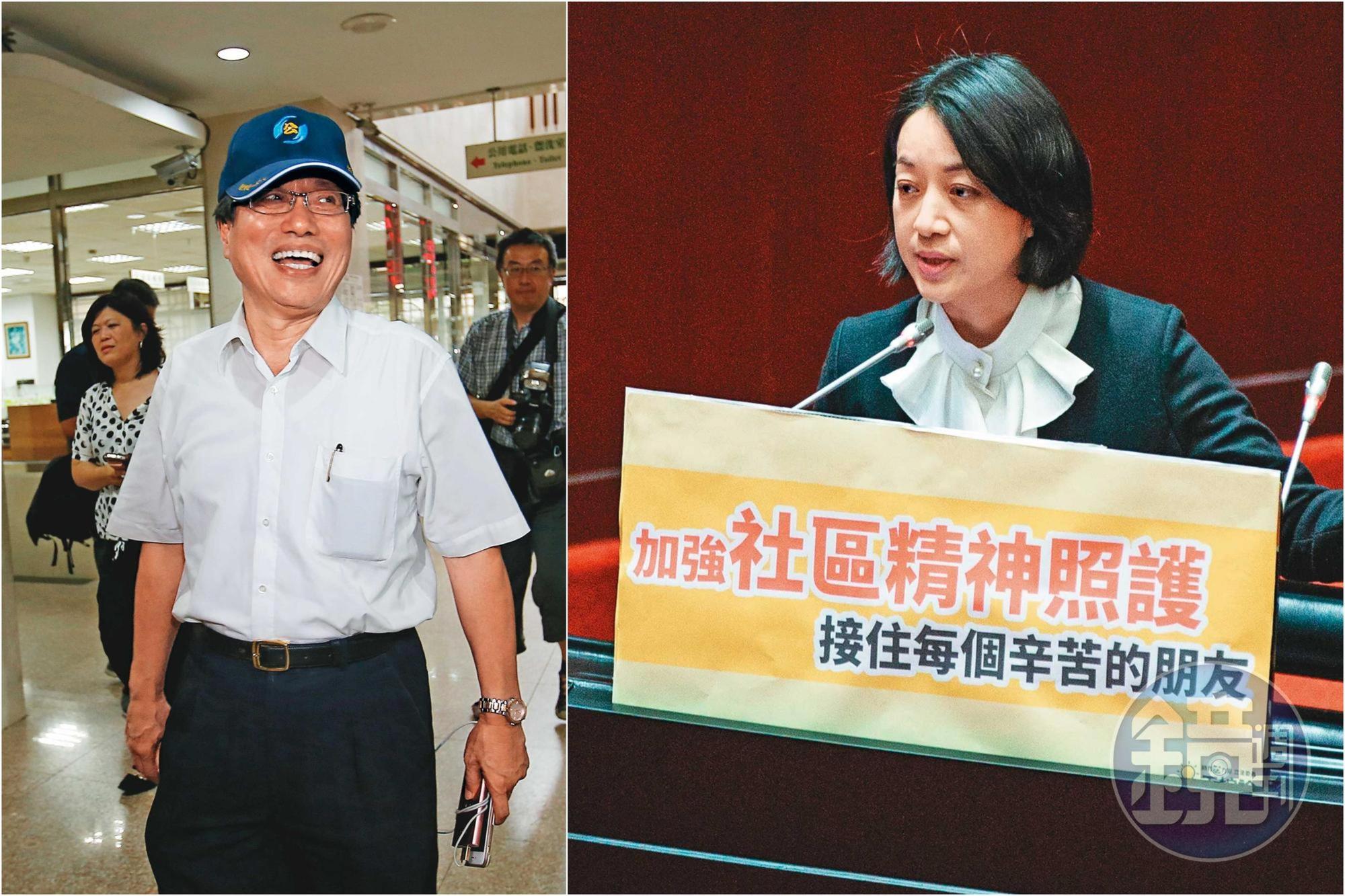 李來希(左)以冷血言論抨擊時力立委王婉諭(右),遭到朝野政黨及社會輿論譴責。