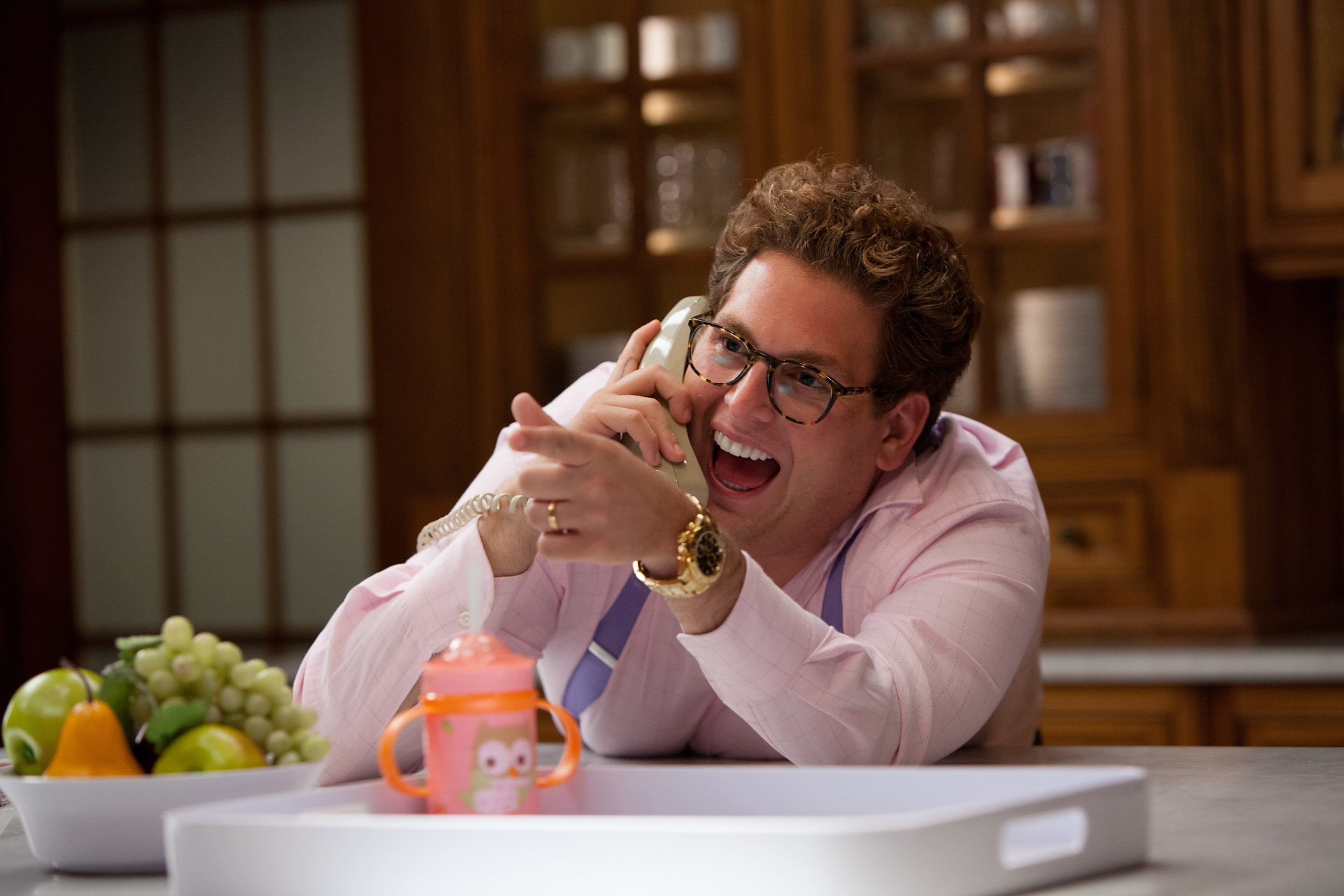 喬納希爾以《華爾街之狼》入圍奧斯卡最佳男配角，也以本片累積的髒話次數登上影史之最。（威望國際提供）