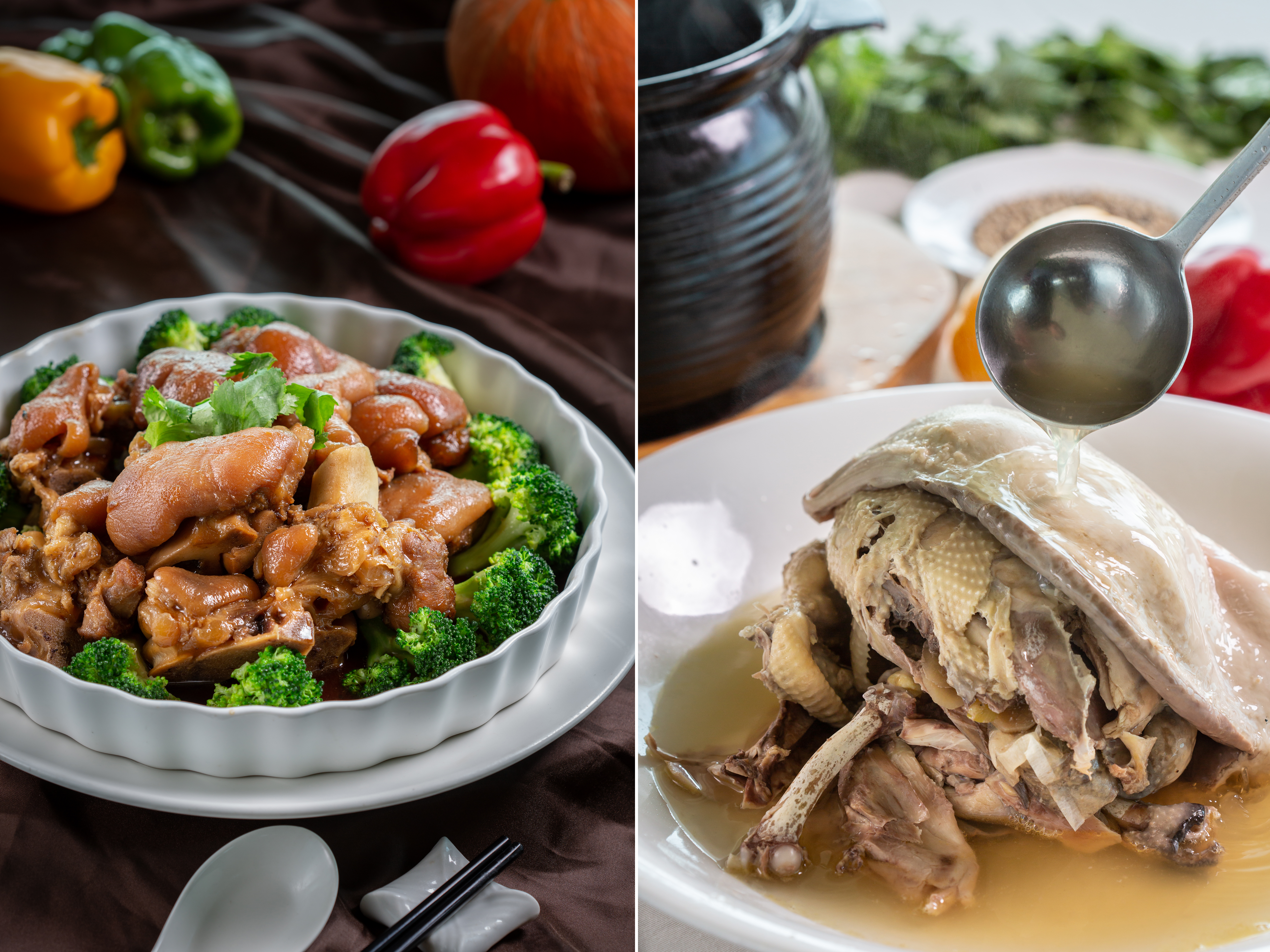 高爾夫球場的餐廳要滿足挑嘴的有錢人，本事通常不會太差，「全國花園鄉村俱樂部」的「四季廳」雖以粵菜見長，豬腳也深獲名人喜愛。