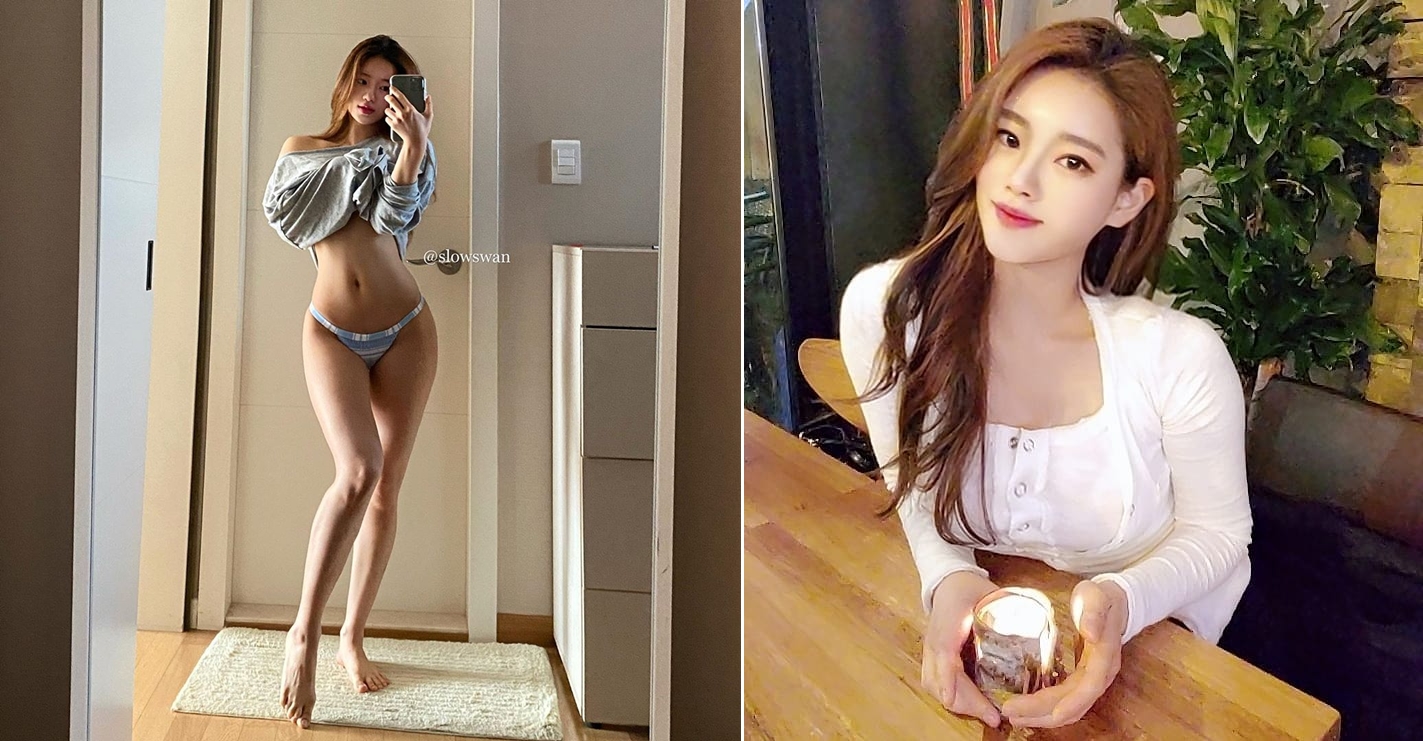 身兼皮拉提斯老師、地產經紀人的朴拉恩不時透過社群網站分享辣照，造福粉絲。（翻攝自slowswan IG）