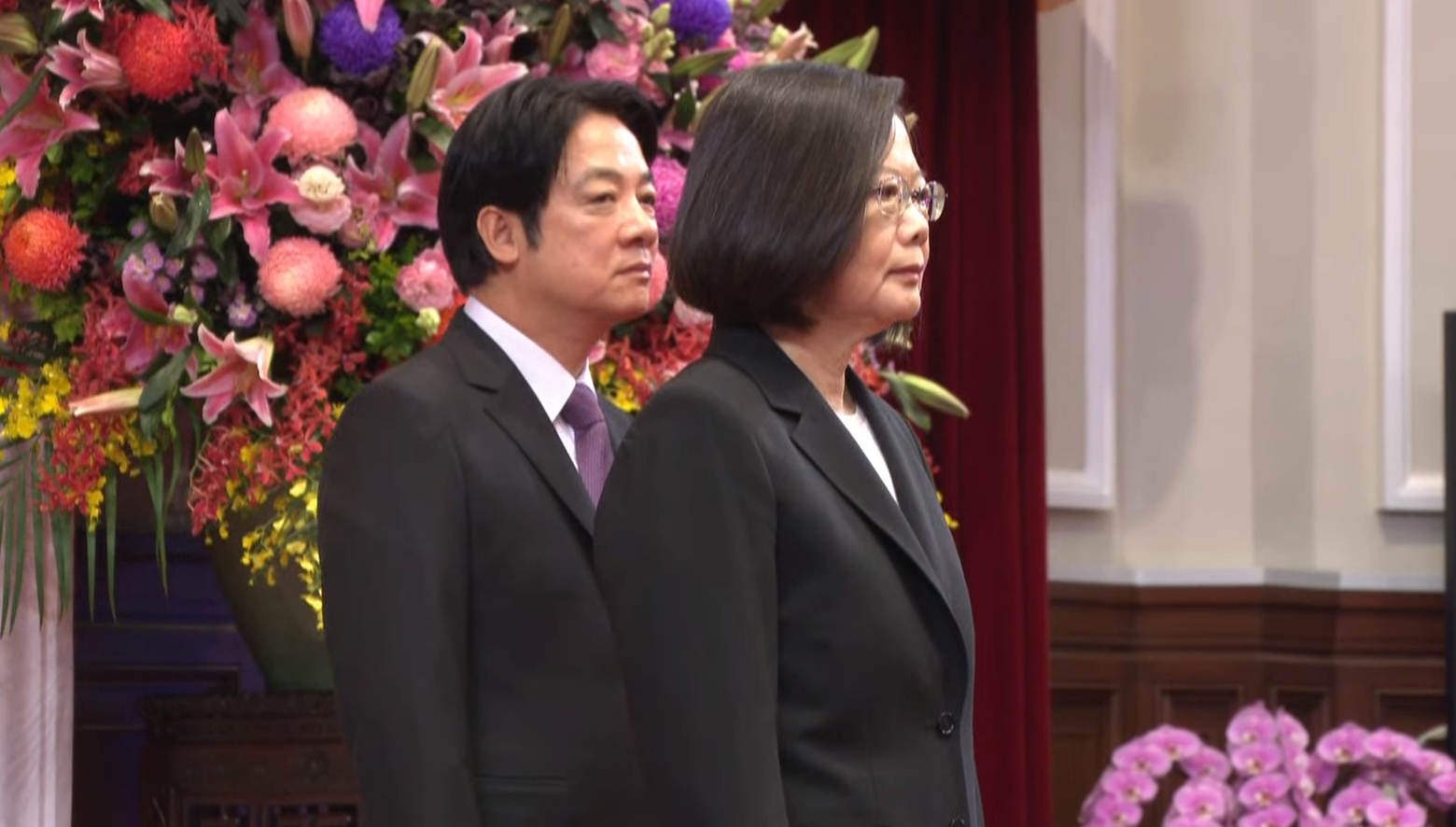 總統蔡英文與副總統賴清德。（翻攝自蔡英文臉書）