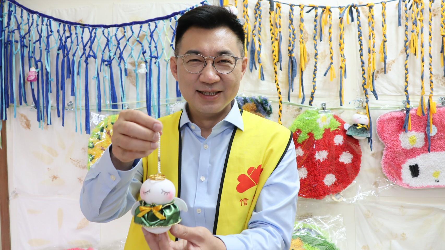 江啟臣今日前往台中參加志工活動。(國民黨文傳會提供)