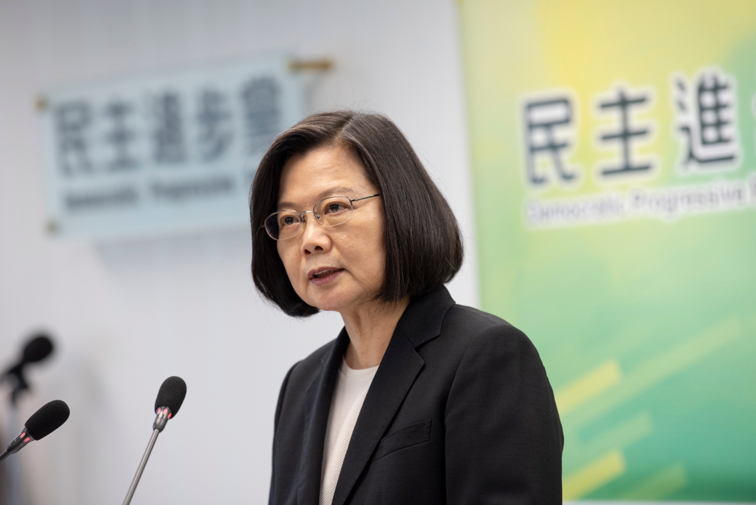 民進黨主席蔡英文今號召辣台派入黨。（民進黨提供）