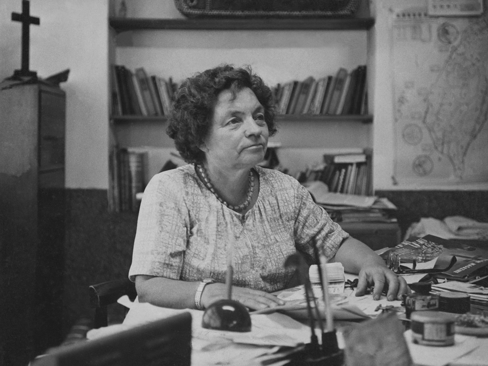 自1951年起， 孫理蓮每月都會對外寫募款書信，忠實呈現她在臺灣的所見所聞以及芥菜種會的需要。（基督教芥菜種會提供）