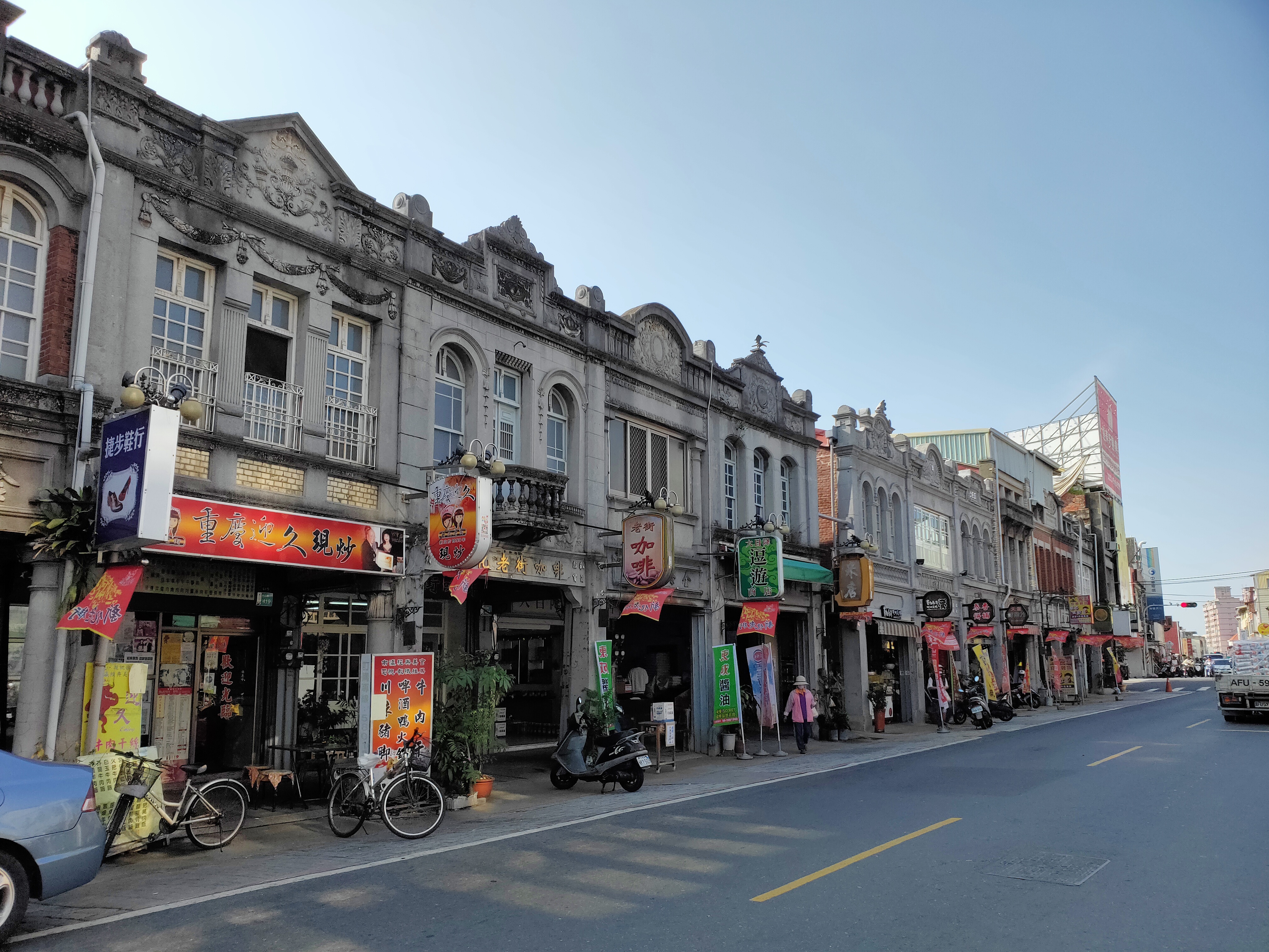 新化老街保存著歐洲文藝復興時期巴洛克式建築風格的房屋。