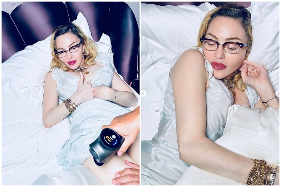 無論外界怎麼說，瑪丹娜仍維持她一貫的風格。（取自Madonna Instagram）