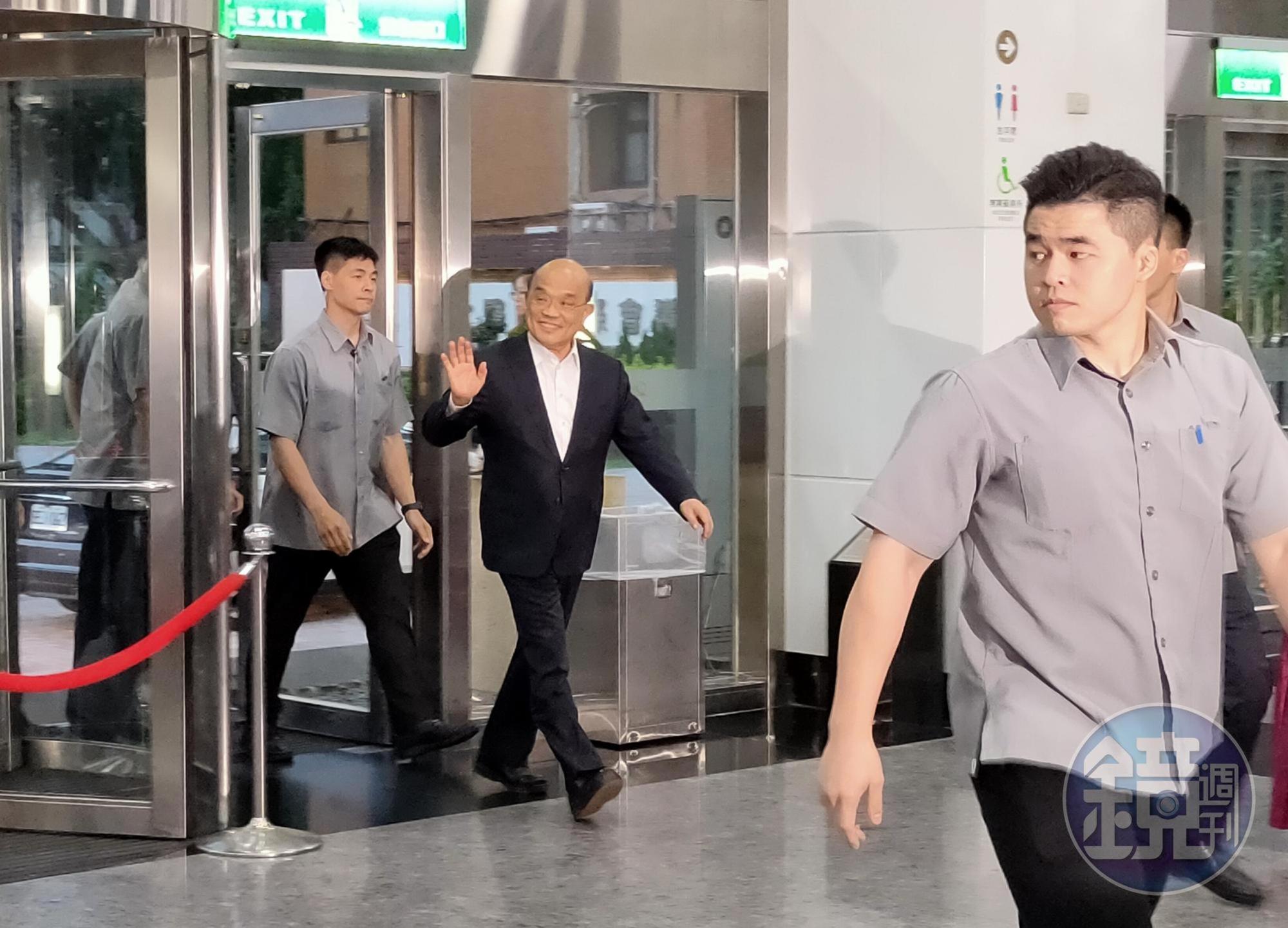 行政院長蘇貞昌今晚與民進黨立委餐敘。