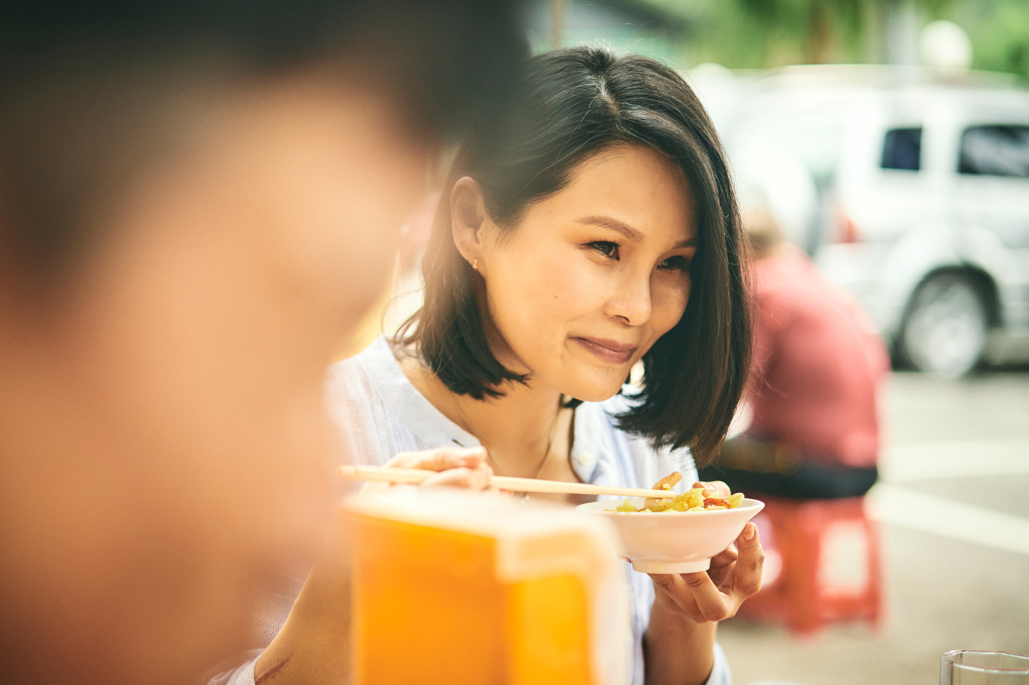 《做工的人》周蕙客串演出「拆板模臨時工」，對戲李銘順、游安順、苗可麗，直呼：太爽了！（大慕影藝提供）