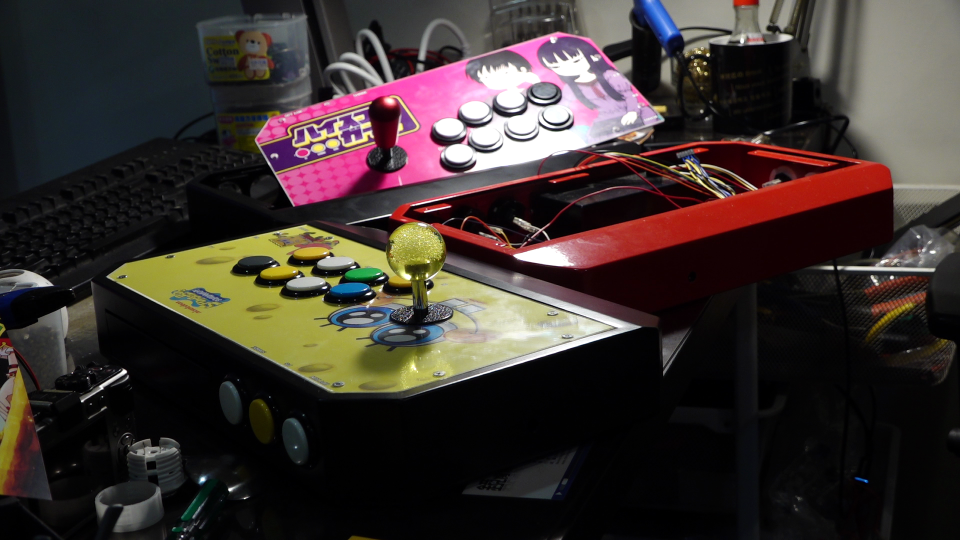 黃仲農每週大概會接到10件左右的搖桿製作委託，他很樂於替玩家解決各種關於搖桿的疑難雜症。